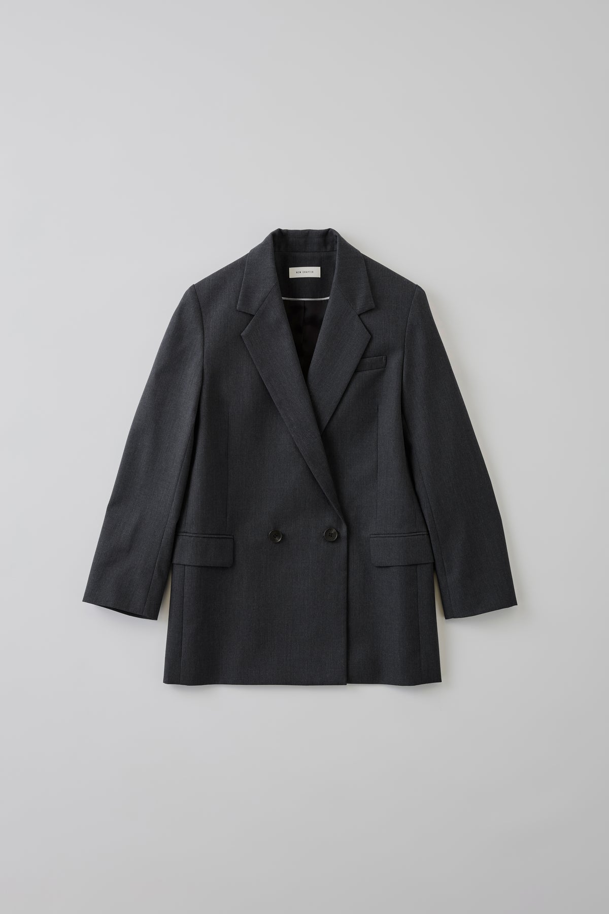 Wool Tailored Double-Breasted Jacket［Top Gray］