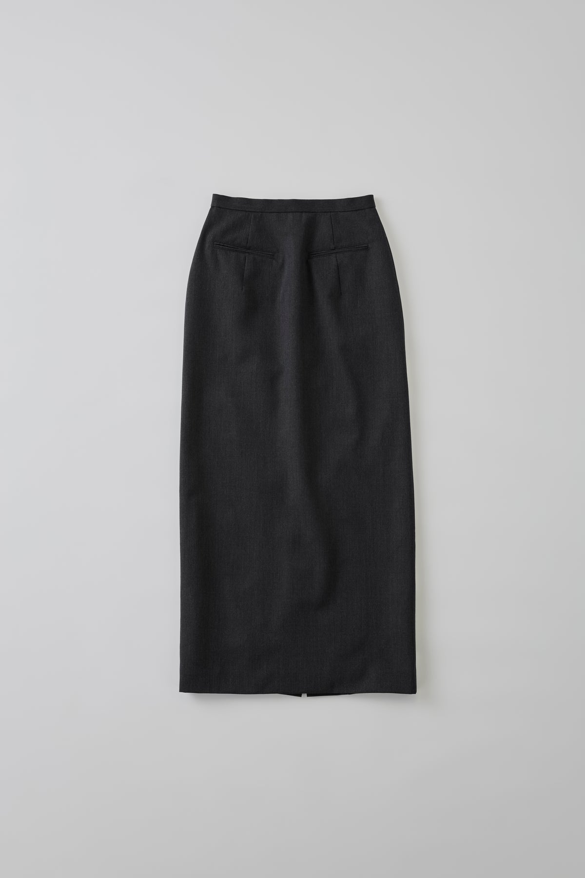 Wool Tailored I-Line Skirt［Top Gray］