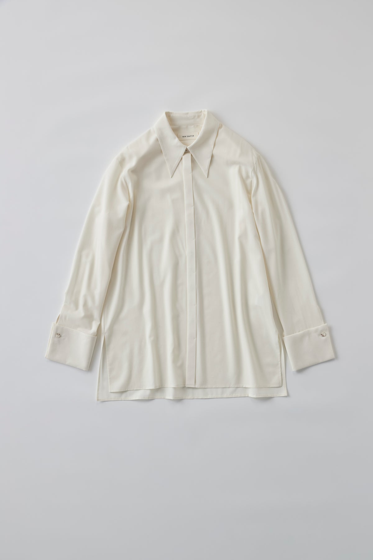 Silky Wool Dress Shirt［Ecru Ivory］