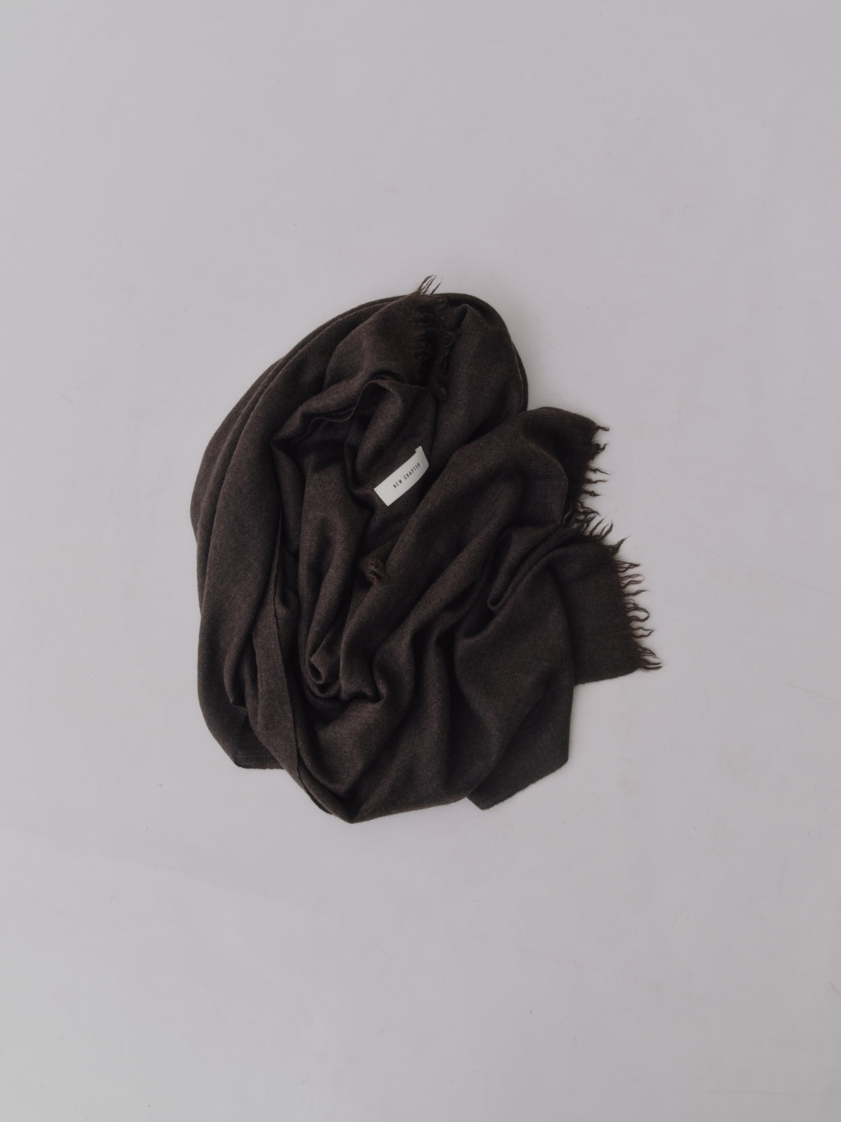 Silky Super Fine Wool Stole［Top Brown］