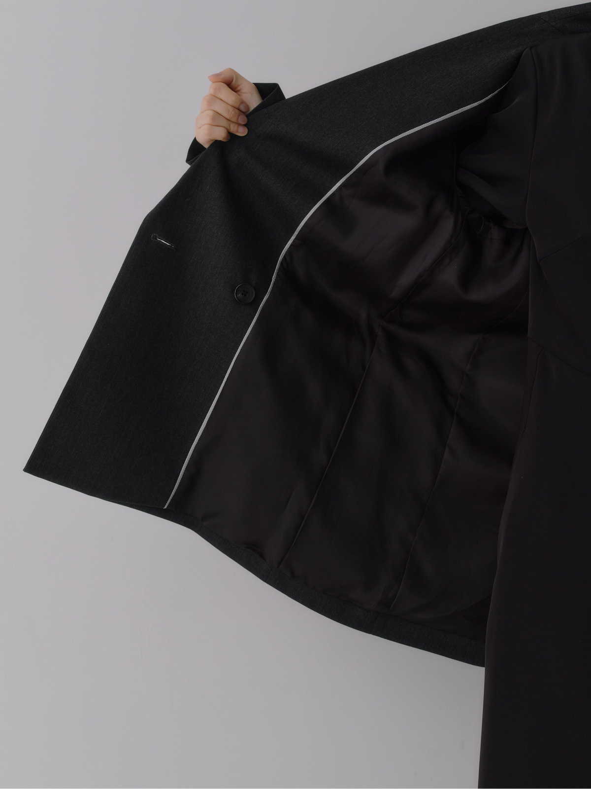 Wool Tailored Double-Breasted Jacket［Top Brown］