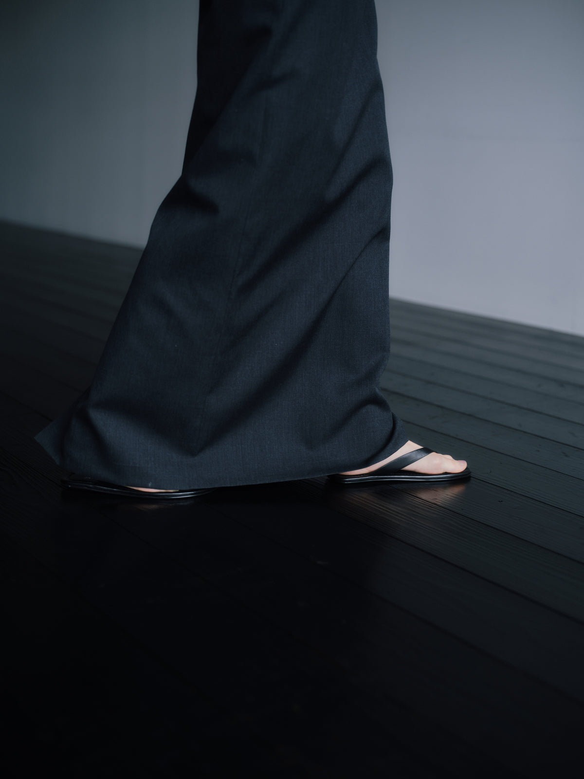 Wool Tailored I-Line Skirt［Top Gray］